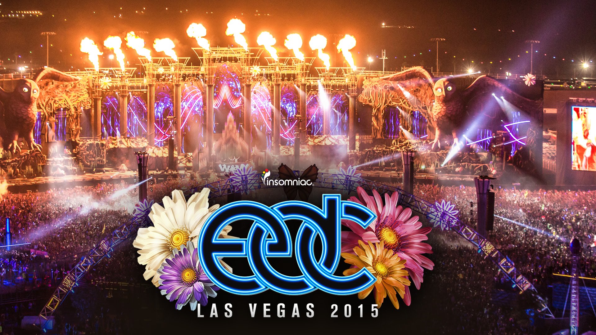 EDC Las Vegas International Speedway Love in the Fire performs fire dance on the nation's largest stage for the well known entertainment company Insomniac Electric Daisy Carnival