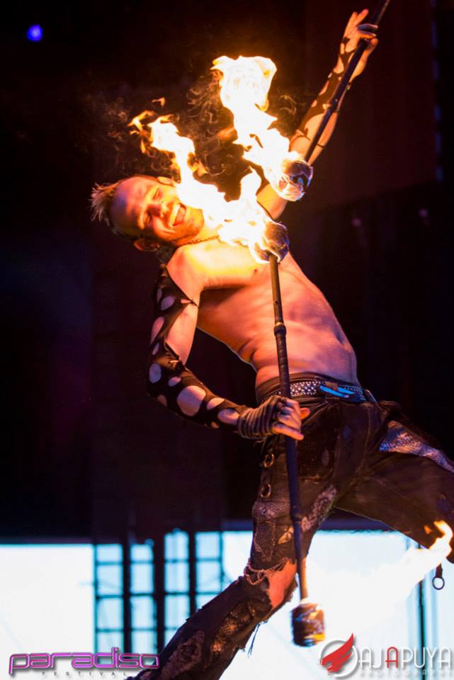 Paradisio Fire Dancer from the Gorge Amphitheater Washington and Portland Oregon