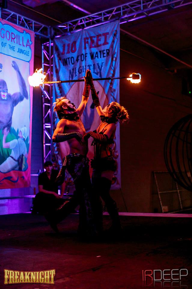 fire dance performers in Seattle Washington dragon staff poi hoop fans fire eating fire breathing