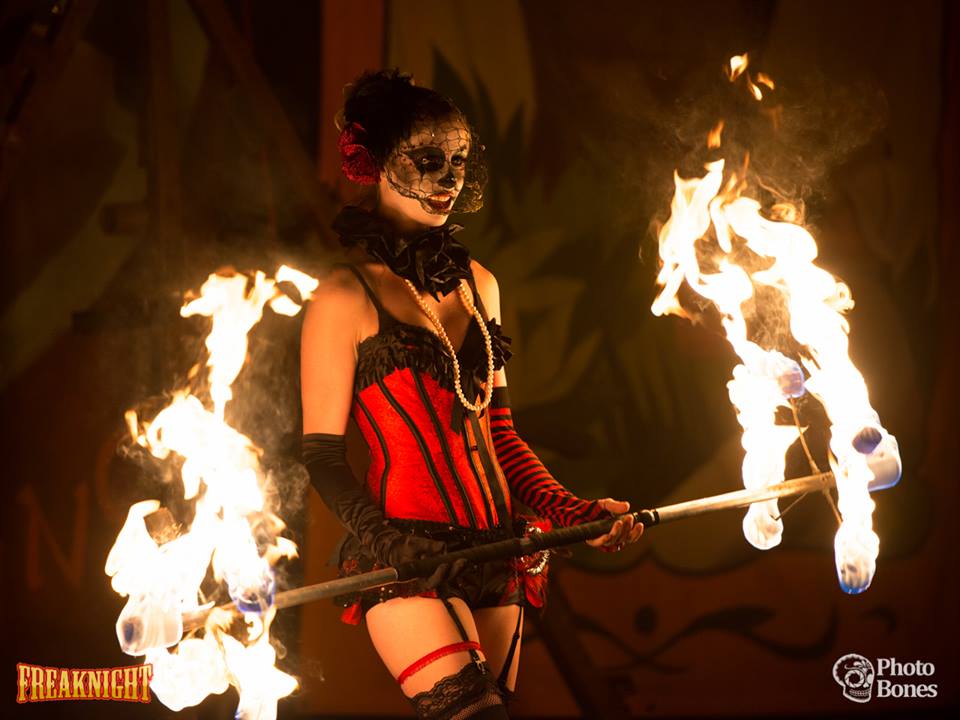 seattle washington fire dancers and performers for freaknight
