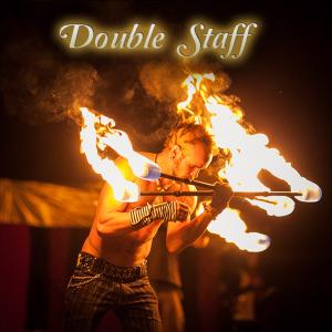 Double Staff fire dancer spinner for hire